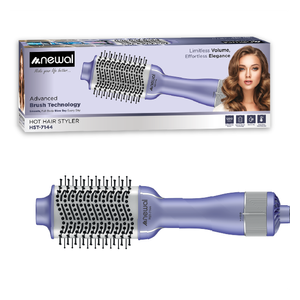  Newal HST-7144 Hair Brush - 1200W, 3 Speeds - Purple 