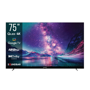  شاشة نوال - 75 انش - 4K - QLED - جوجل تي في - 120 هيرتز - بدون إطار - QHD-7586 - اسود 