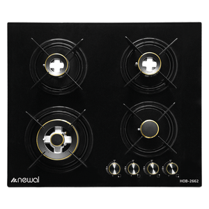  Newal HOB-2662/02 - Built-In Hob - 4 Flames - Black 