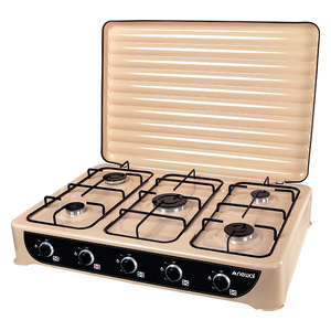 Newal HOB-225 - 5 Burners - Gas Cooker - Cream