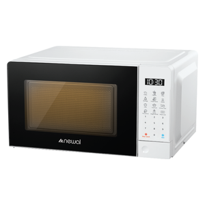 فرن ميكروويف نيوال - سعة 20 لتر - 11 مستوى طاقة للتحكم الدقيق في الطهي - أبيض