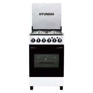 Hyundai HBM-50 - 4 Burners - Gas Cooker - White 