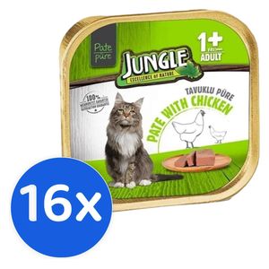  Jungle adult chicken Cat Food - 16 Pieces 