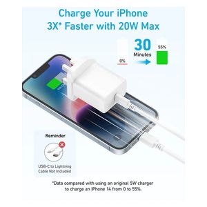  Anker A2347 - Charger - USB-C Port - 20W - White 
