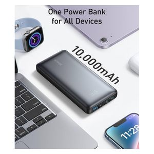  Anker A1249H61 - 10000mAh - Power Bank - Black 