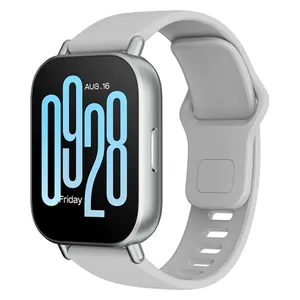 ساعة شاومي ريدمي واتش 5 اكتف - 2 انج - IPS LCD - بطارية تدوم حتى 18 أيام - سلفر