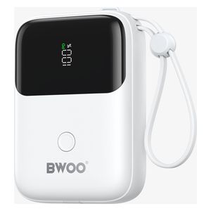  BWOO - Power Bank - 10000mAh - 22.5W - White 