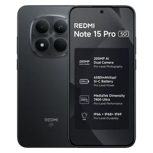  Xiaomi Redmi Note 15 Pro 5G - Dual SIM - 6.83-inch AMOLED - MediaTek Dimensity 7400-Ultra - 6580mAh, 45W - AI Features 