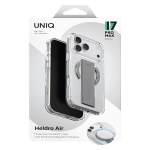 UNIQ Heldro Air - Slim Leatherette Case - For iPhone 17 Pro Max - Clear