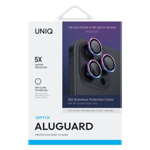UNIQ Optix - Camera Lens Protector - For iPhone 17 Pro / 17 Pro Max - Rainbow