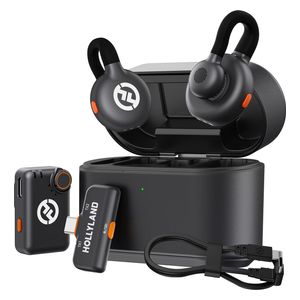 Hollyland Lark M2S Combo – Wireless Microphone Set – Black