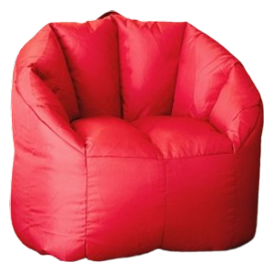  Cozy Oxford Fabric Colosseum Bean Bag Chair - Red 