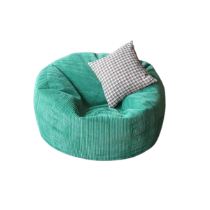  Cozy Corduroy Fabric Roundy Bean Bag Chair - Green 