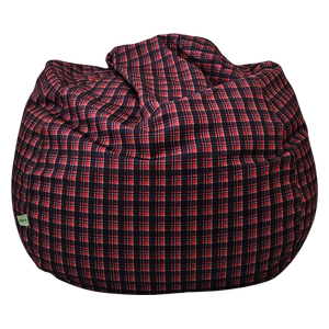 Cozy Soft Polyester Fabric Chair - Red 