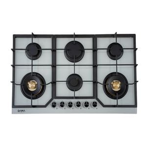  Dama D95W - 5Burners - Built-In Gas Cooker - Silver 