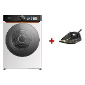  Dama DW12W - 12Kg - Front Loading Washing Machine - White + Dama DI3000C - Steam Iron - Black 