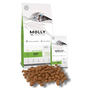  مولي طعام للقطط البالغة المعقمة بنكهة السلمون الخفيف - 5 كغم 