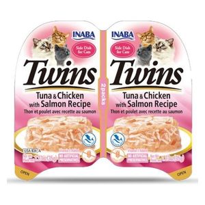  Inaba Twins Tuna and Chicken with Salmon Recipe Cat Treat - 70g 