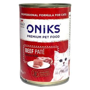  Oniks Adult Beef Pate Wet Cat Food - 400g 