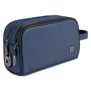 حقيبة يد Wiwu Phantom Pro - بقفل بصمة الإصبع - جلد فاخر - أزرق