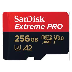 بطاقة ذاكرة سان ديسك - Extreme PRO MicroSDXC - بطاقة ذاكرة - 256 جيجابايت - اسود