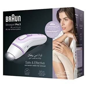  جهاز إزالة الشعر براون سيلك إكسبيرت برو 3 - PL3011 - ابيض 