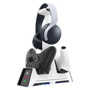 Magnetic Dual Charger for PS5 and PS VR2 Controllers – White