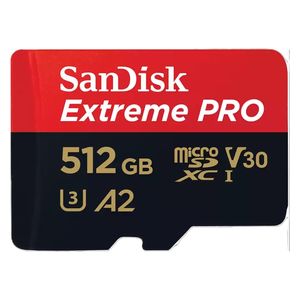 بطاقة ذاكرة سان ديسك - Extreme PRO MicroSDXC - بطاقة ذاكرة - 512 جيجابايت - اسود