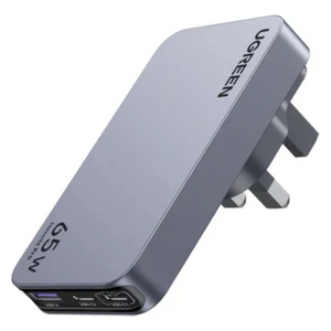 Ugreen Nexode Pro - Charger - 3 Ports - 65W - Gray