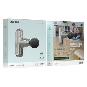  Green Lion Pro Massage Gun - Silver 