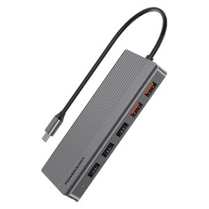 محول باورولوجي 12 في 1 بمنفذ USB-C و HDMI ونوع Type-C – بقدرة 100 واط