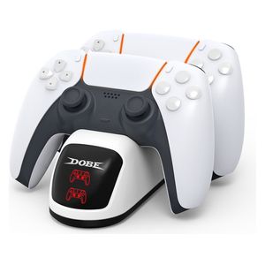 قاعدة تبريد وشحن متعددة الوظائف دوبي - لأجهزة بلايستيشن 5 - ابيض