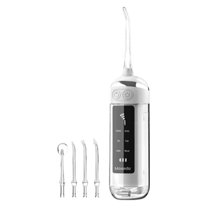 جهاز تنظيف الأسنان المائي المحمول موكسيدو - بطارية تعمل لمدة 50 يوم - شفاف