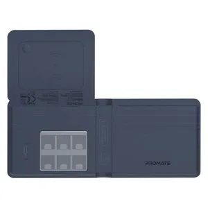  Promate ProWallet Apple Find My Smart Wallet - 110mAh - Bluetooth 5.2 - Blue 
