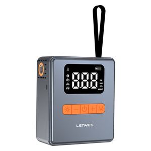  لينييس مضخة هواء رقمية محمولة لإطارات السيارات والكرات - 100 واط - LCI206 - رمادي 