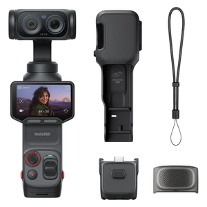  كاميرا إنستا 360 لونا ألترا - جيمبال ثلاثي المحاور - تصوير 8K - عدسة مزدوجة - زوم 12× - شاشة OLED قابلة 