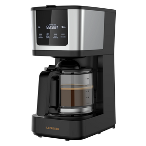 ماكينة تحضير القهوة المقطرة Lepresso - سعة 1.25L - قوة 900W - شاشة لمس مع كوب سفر - أسود