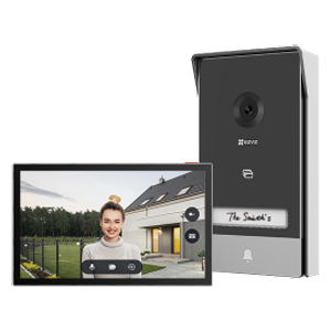 هاتف الباب الذكي المزود بكاميرا ايزفيز - HP7 - اسود