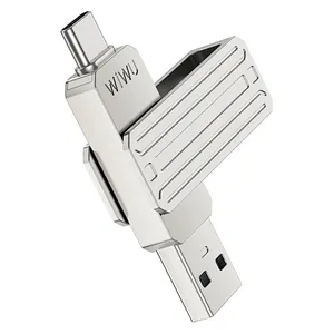  WiWU Wi-FD001 - 64GB - USB Flash Drive - Silver 