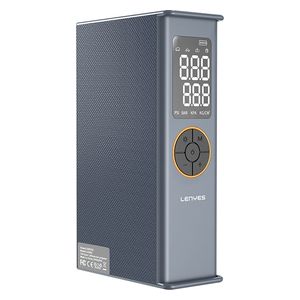  لينييس مضخة هواء محمولة مع باور بانك - 7200 مللي أمبير - LCI205 - رمادي 