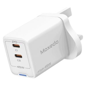 Moxedo - Charger - 2 in 1 - 45W - LED - White