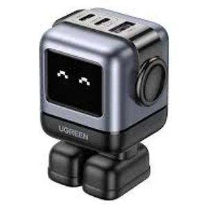 UGREEN Robot GaN - Wall Charger - 3 Ports - 65W - Black