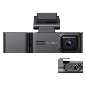 داش كام Lingdu موديل C34 - ثلاث قنوات 3CH - دقة 4K - رؤية ليلية IR للمقصورة - واي فاي 5G - تتبع GPS