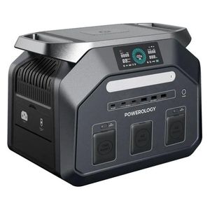 محطة طاقة محمولة من باورولوجي - بقوة 1800 واط - بسعة 1024 واط/ساعة - اسود