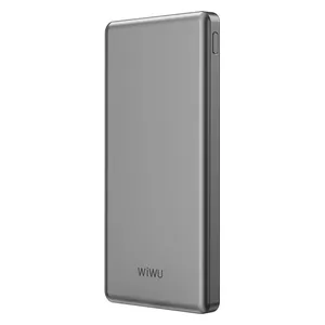  WiWU Ultra Thin - 10000mAh - Power Bank - Grey 