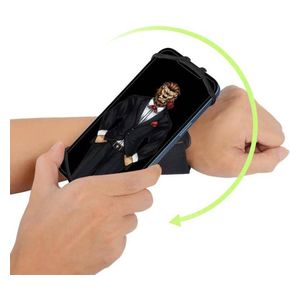  GREEN LION Elastic fitness wristband - Black 