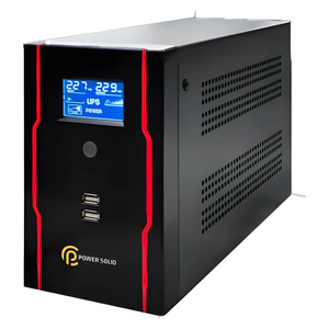  POWER SOLID UPS - UPS-1000VA - Black 