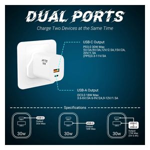 HYTO Y-53 Mobile Charger - 2 Port - 30W - White