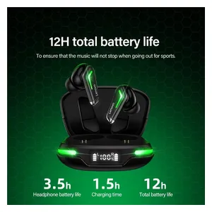  Lenovo GM3 TWS - Bluetooth Headphone In Ear - Black 
