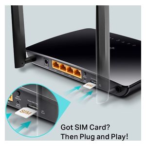  TP-LINK Archer MR400 AC1200 - Router - Black 
